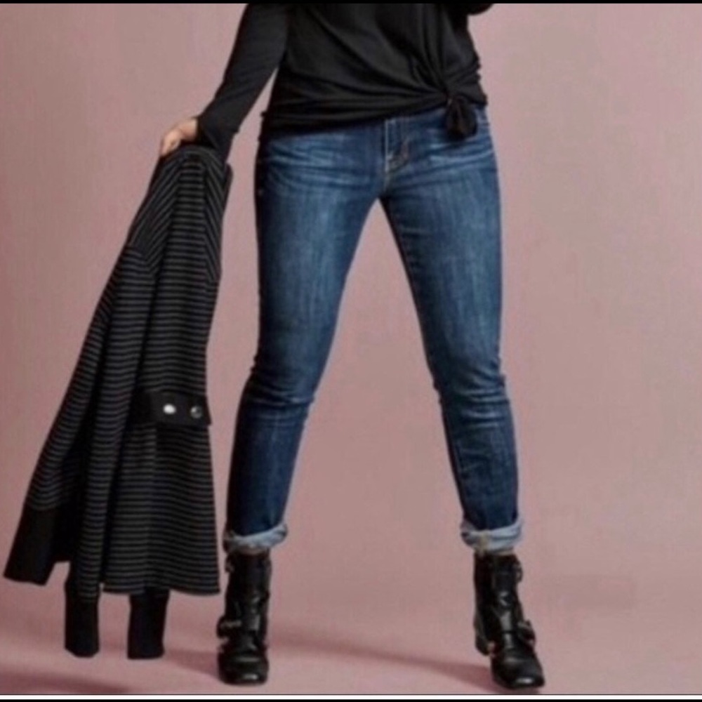 Cabi Sz 8 Curvy Skinny Jeans Mid Rise Womens Stretch